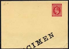 Grenada 1905c KEVll 1d red postal stationery wrapper unused & overprinted SPECIMEN