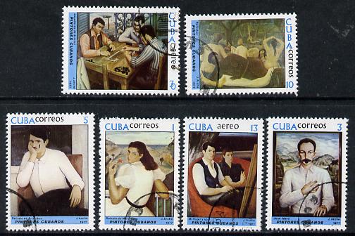 Cuba 1977 Paintings by Jorge Arche cto set of 6, SG 2391-96*