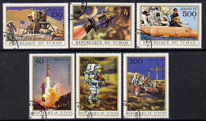 Chad 1972 Apollo 15 cto set of 6