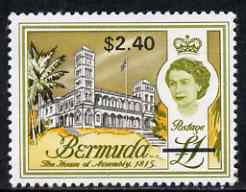 Bermuda 1970 QE2 New Currency $2.40 on £1 unmounted mint, SG 248