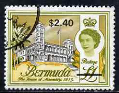 Bermuda 1970 QE2 New Currency $2.40 on £1 fine used, SG 248