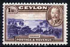 Ceylon 1935-36 KG5 Trincomalee 1R definitive fine unmounted mint, SG 378