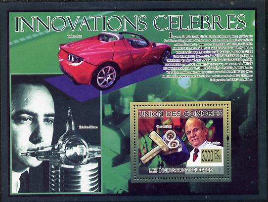 Comoro Islands 2009 Famous Innovations perf s/sheet unmounted mint Michel BL 502