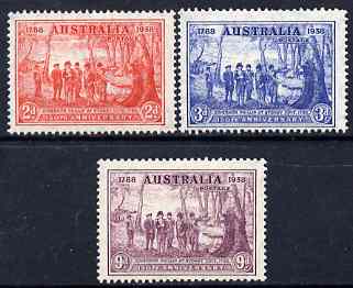 Australia 1937 New South Wales set of 3 very lightly mounted SG 193-95