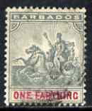 Barbados 1905 QV Seal of Colony 1/4d MCA used SG 135