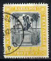 Barbados 1906 Nelson Centenary 2d Crown CC used SG 148