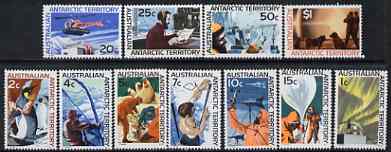 Australian Antarctic Territory 1966 definitive set 1c to $1 complete unmounted mint, SG 8-18 