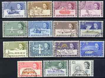 British Antarctic Territory 1963 original definitive set of 15 values 1/2d to £1 fine cds used, SG 1-15 cat £125