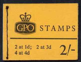 GB Great Britain 1959-65 Wilding Crowns phosphor 2s booklet (April 1966) complete SG N24p