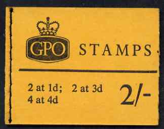 GB Great Britain 1965-67 Wilding Crowns phosphor 2s booklet (Jan 1966) complete SG N23p