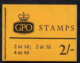 GB Great Britain 1959-65 Wilding Crowns wmk 2s booklet (July 1965) complete SG N21