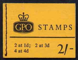 GB Great Britain 1965-67 Wilding Crowns phosphor 2s booklet (Apr 1967) complete SG N28p