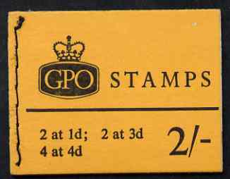 GB Great Britain 1965-67 Wilding Crowns phosphor 2s booklet (July 1967) complete SG N29p