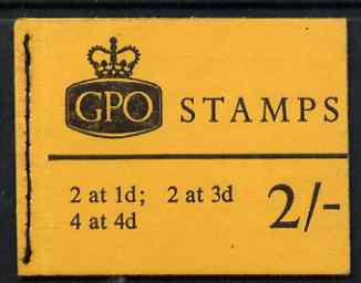 GB Great Britain 1967-68 Wilding Crowns phosphor 2s booklet (Jan 1968) complete SG N31p