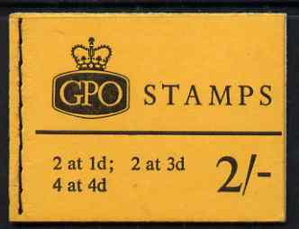 GB Great Britain 1965-67 Wilding Crowns 2s booklet (Oct 1966) complete SG N26