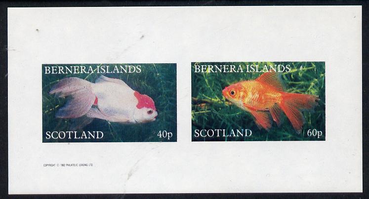 Bernera 1982 Ornamental Fish imperf,set of 2 values (40p & 60p) unmounted mint