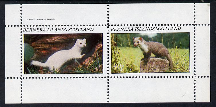 Bernera 1982 Animals perf,set of 2 values (40p & 60p) unmounted mint