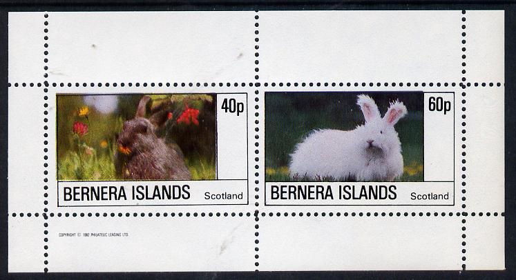 Bernera 1982 Rabbits perf,set of 2 values (40p & 60p) unmounted mint