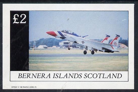 Bernera 1982 Military Jets imperf deluxe sheet (£2 value) unmounted mint