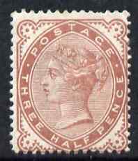 GB Great Britain 1880-81 QV 1.5d venetian red very fine lightly mounted mint, SG167