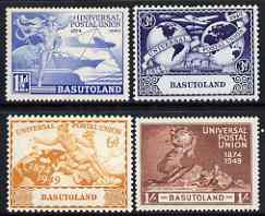 Basutoland 1949 KG6 75th Anniversary of Universal Postal Union set of 4 mounted mint, SG38-41