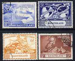 Basutoland 1949 KG6 75th Anniversary of Universal Postal Union set of 4 fine cds used, SG38-41