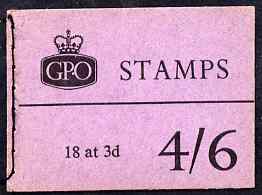 GB Great Britain 1960 4s6d voucher booklet (without stamps) as sent to advertisers as a sample proof