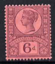 GB Great Britain 1887-92 QV Jubilee 6d unmounted mint SG208