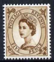GB Great Britain 1960-67 Wilding 5d brown Crowns phos unmounted mint SG 616c