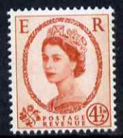 GB Great Britain 1960-67 Wilding 4.5d chestnut Crowns phos unmounted mint SG 616b
