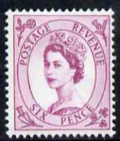 GB Great Britain 1960-67 Wilding 6d purple Crowns phos unmounted mint SG 617