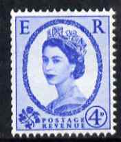 GB Great Britain 1958-65 Wilding Crowns 4d ultramarine unmounted mint SG 576