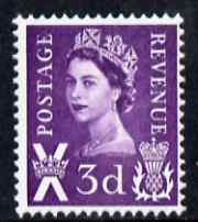 GB Great Britain Regionals - Scotland 1967-70 Wilding 3d deep lilac no wmk unmounted mint SG S7