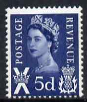 GB Great Britain Regionals - Scotland 1967-70 Wilding 5d royal blue no wmk unmounted mint SG S11