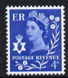 Great Britain Regionals - Northern Ireland 1968-69 Wilding 4d deep bright blue no wmk unmounted mint SG NI7