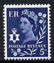 GB Great Britain Regionals - Northern Ireland 1968-69 Wilding 5d royal blue no wmk unmounted mint SG NI10