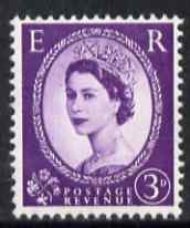 GB Great Britain 1958-61 Wilding Crowns graphite 3d unmounted mint SG592
