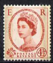 GB Great Britain 1959 Wilding Phosphor-graphite 4.5d unmounted mint SG609