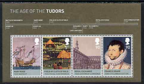 GB Great Britain 2009 The House of Tudor perf m/sheet unmounted mint
