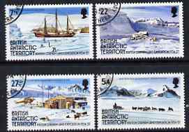 British Antarctic Territory 1985 50th Anniversary of British Graham Land Expedition set of 4 fine cds used, SG 139-42