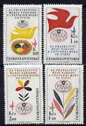 Czechoslovakia 1962 'Praga 62' Stamp Exn (4th issue) set of 4 unmounted mint, SG1297-1300