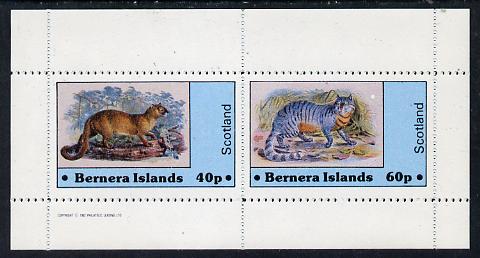 Bernera 1982 Wild Cats perf,set of 2 values (40p & 60p) unmounted mint
