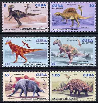 Cuba 2006 Prehistoric Animals perf set of 6 unmounted mint SG 4940-45