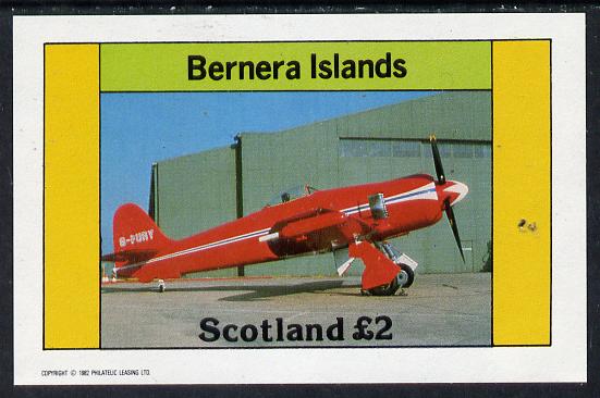 Bernera 1982 Aircraft #10 imperf deluxe sheet (£2 value) unmounted mint