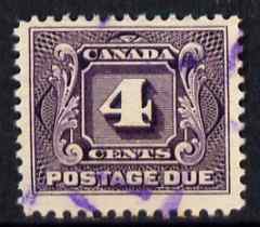 Canada 1906-28 Postage Due 4c commercially used, SG D5