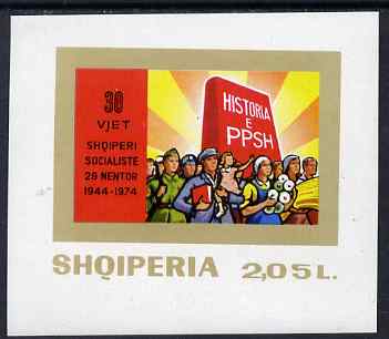 Albania 1974 30th Anniversary of Liberation imperf m/sheet unmounted mint, SG MS 1721