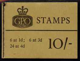 GB Great Britain 1965-66 Wilding Crowns 10s booklet (Nov 1966) complete and fine SG X14