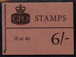 GB Great Britain 1965-67 Wilding Crowns 6s booklet (Apr 1967) complete and fine SG Q23