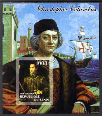 Benin 2006 Christopher Columbus #1 imperf m/sheet unmounted mint 