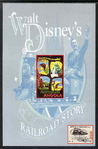 Angola 1999 Walt Disney's Railroad Story #1 imperf s/sheet unmounted mint